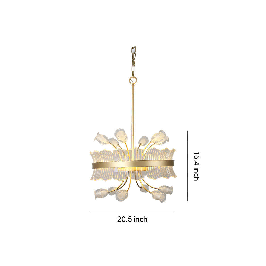 Blossom Chandelier Nordic Luxurious Adjustable Elegant Ceiling Light
