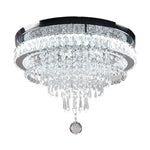 Aurelia Crystal Flush Mount Ceiling Light in Gold Stainless Steel