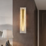 Luxury Brass Cloud Stone Wall Sconce with Warm LED Light for Modern Interiors