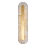 Luxury Brass Cloud Stone Wall Sconce with Warm LED Light for Modern Interiors