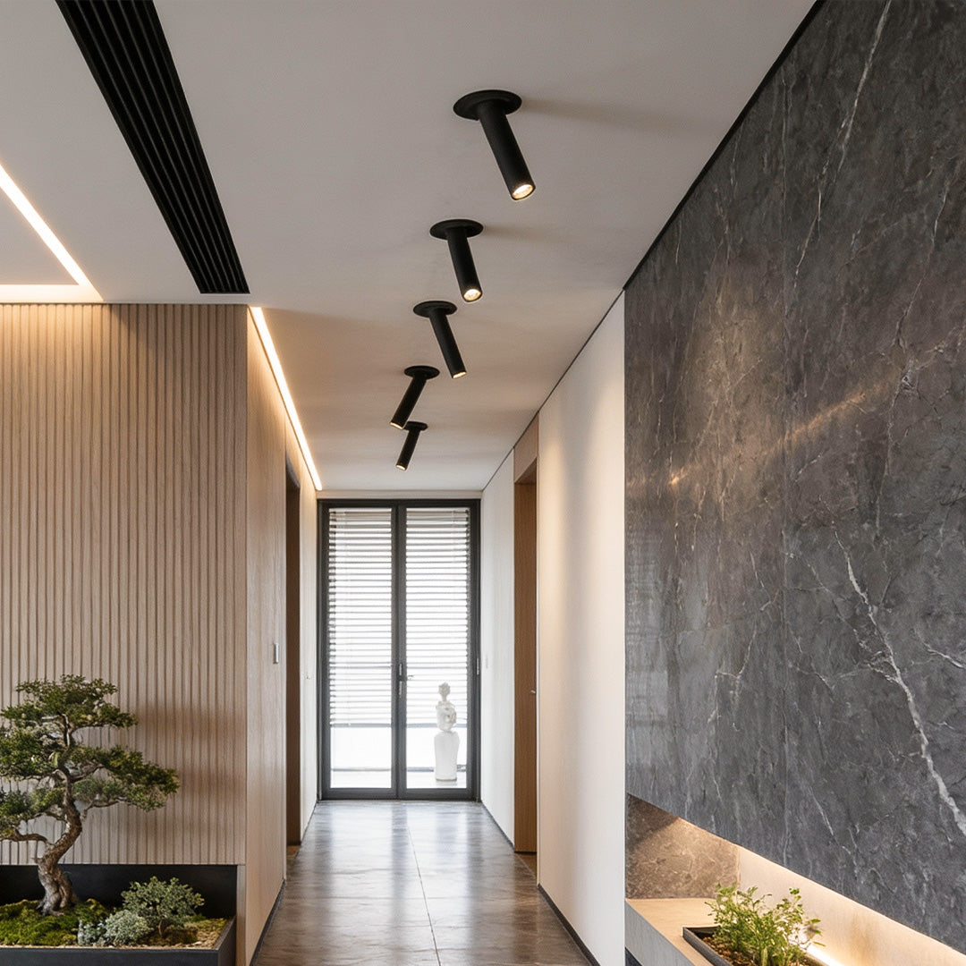 Modern LED Surface Spotlight with Rotatable Cylindrical Design