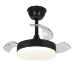 Aura Minimalist LED Ceiling Fan with Dimmable Light and Silent Motor