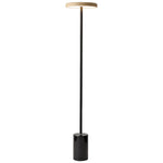 Lumina Floor Lamp – Modern LED Uplight with Marble Base and Acrylic Shade