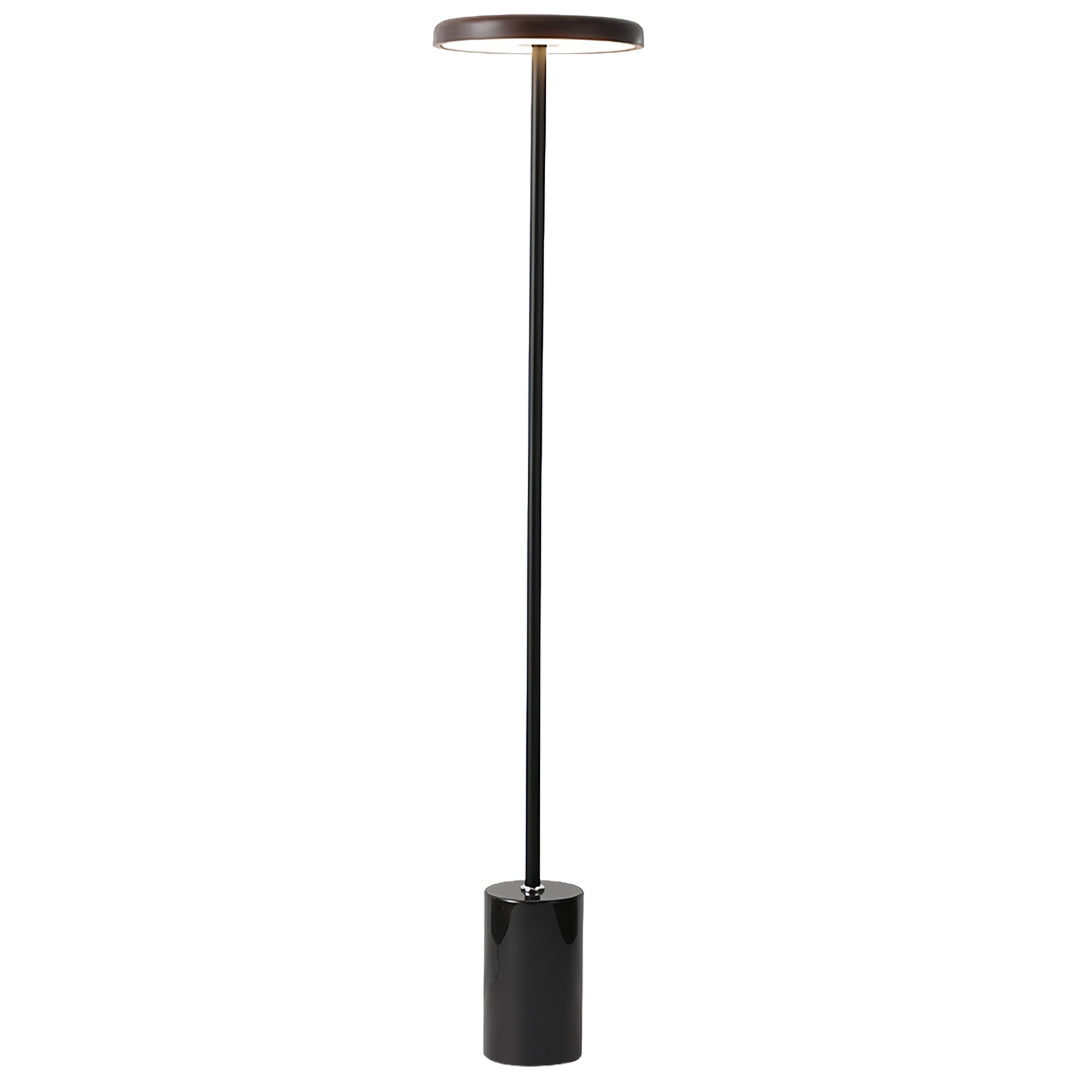 Lumina Floor Lamp – Modern LED Uplight with Marble Base and Acrylic Shade