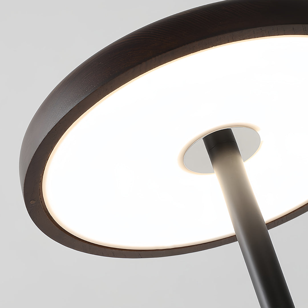Lumina Floor Lamp – Modern LED Uplight with Marble Base and Acrylic Shade
