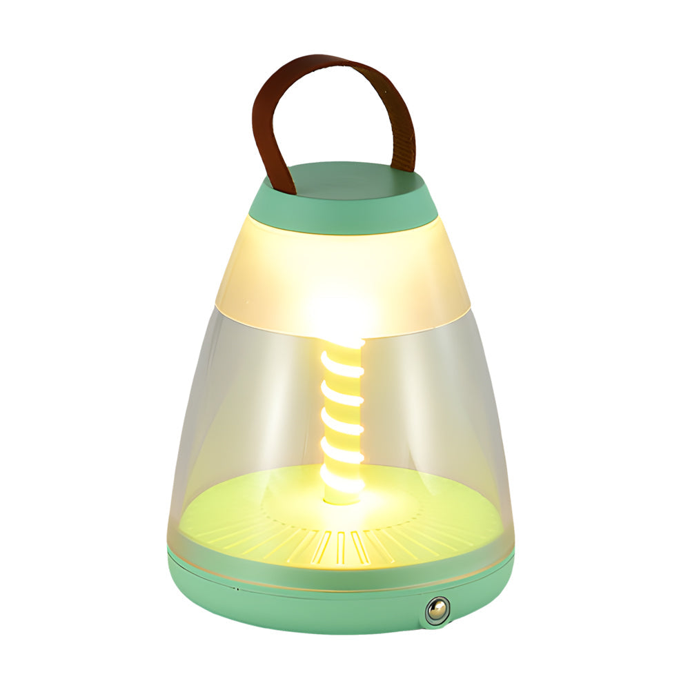 Lumina Spiral Portable LED Table Lamp – Rechargeable Ambient Light for Modern Interiors