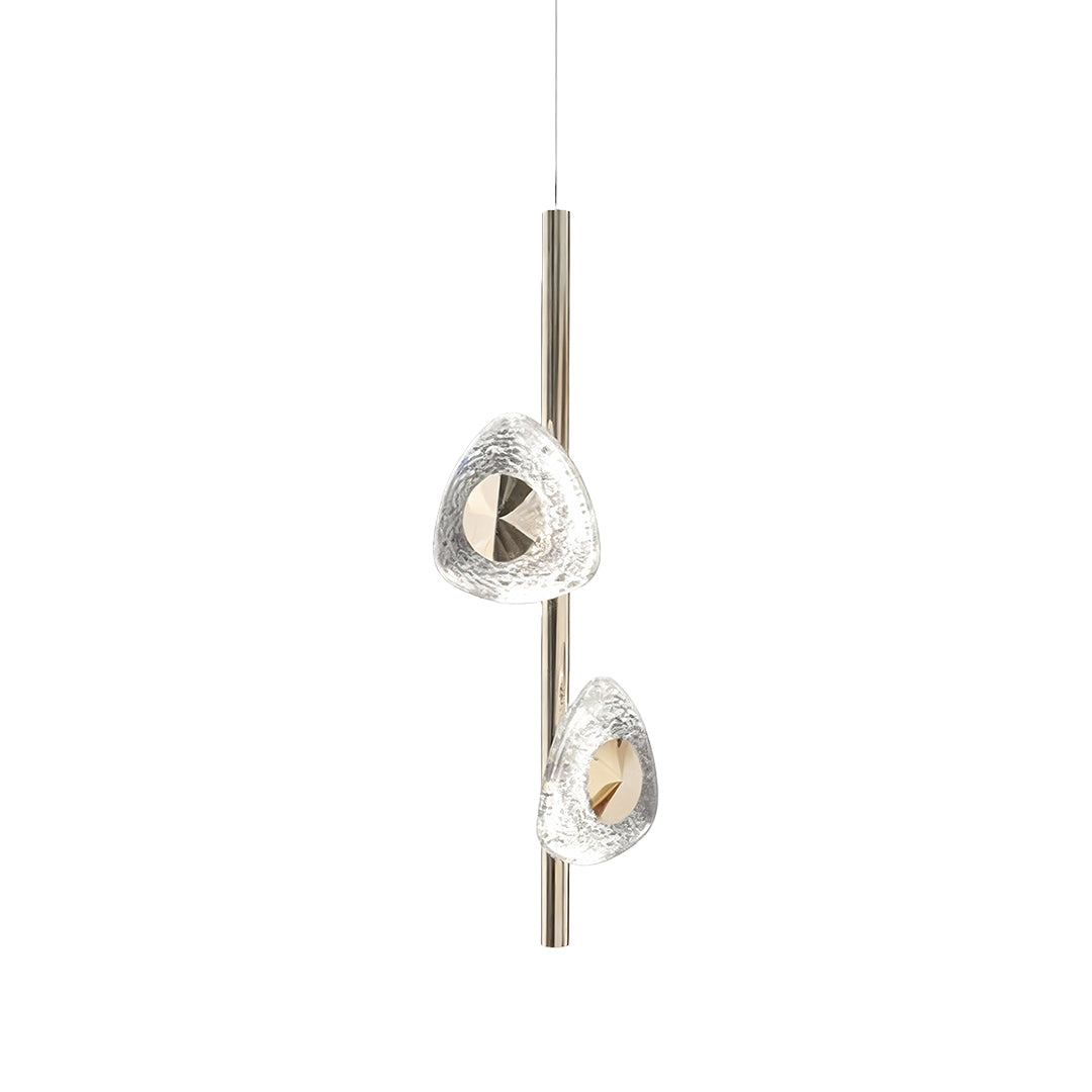 Aurelia Crystal Pendant Light in Gold Aluminum Finish
