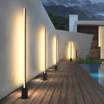 Modern Outdoor LED Floor Lamp – Waterproof Linear Garden Light