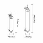 Cylindrical LED Outdoor Wall Sconce in Gray Aluminum