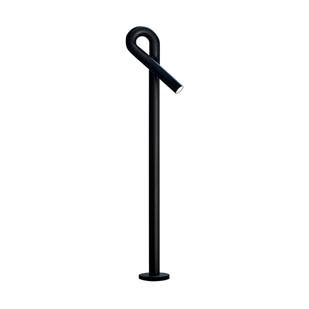 Modern Bollard Light Post – Black Stainless Steel Outdoor Landscape Lamp