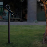 Modern Bollard Light Post – Black Stainless Steel Outdoor Landscape Lamp