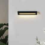 Copper Linear Outdoor Wall Sconce with Warm LED Light, IP65 Waterproof