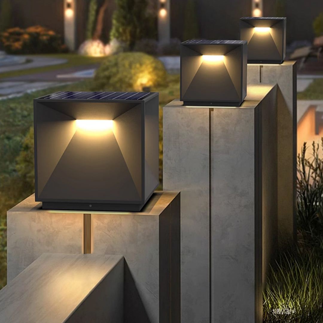 Modern Outdoor Pillar Lights – Stainless Steel Garden Post Lighting