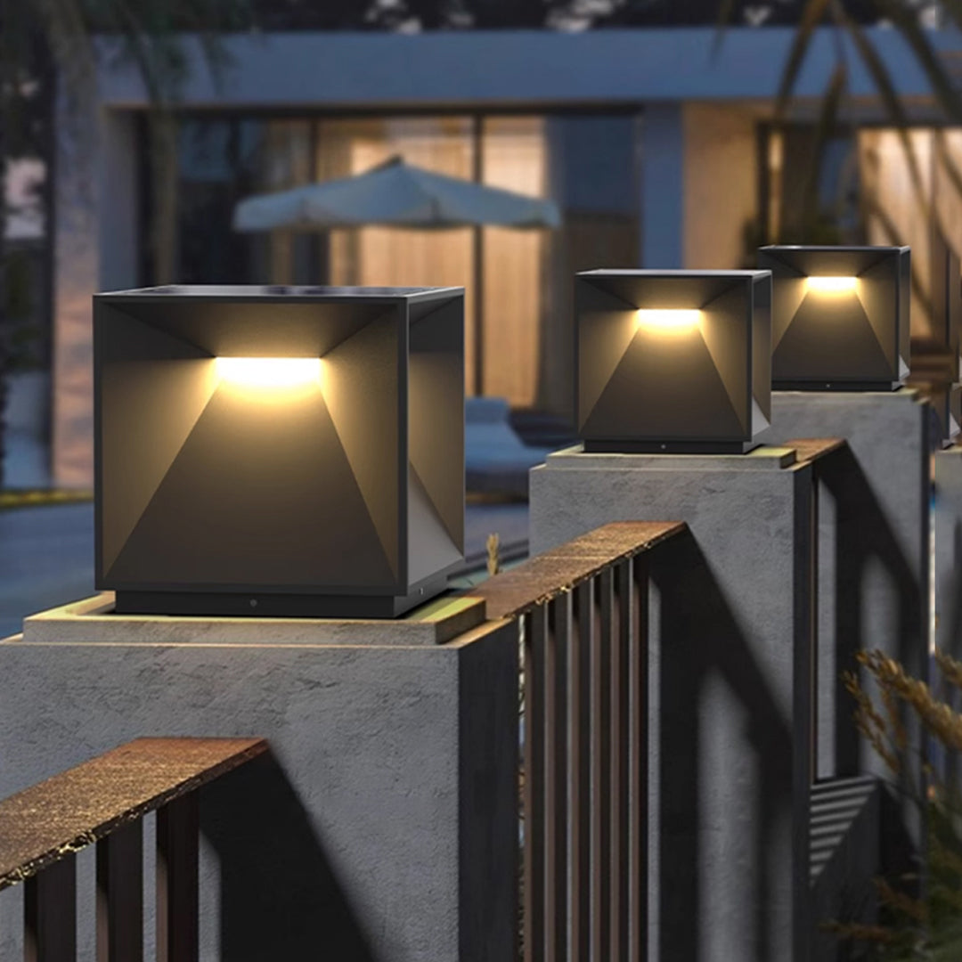 Modern Outdoor Pillar Lights – Stainless Steel Garden Post Lighting