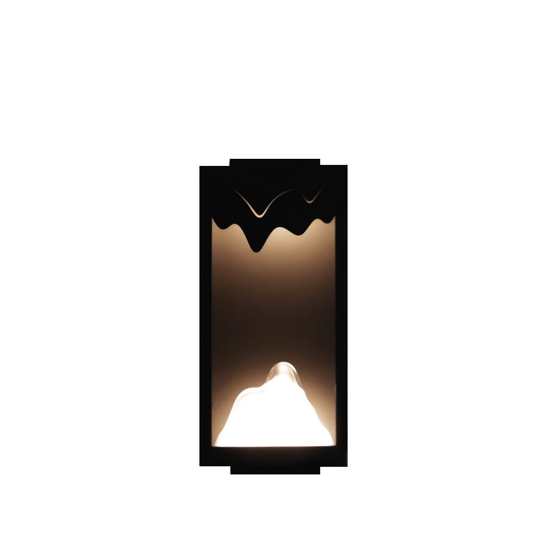 Modern Outdoor Wall Sconce with Stainless Steel Frame and Warm LED Light