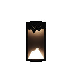 Modern Outdoor Wall Sconce with Stainless Steel Frame and Warm LED Light