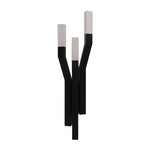 Aurelia Multi-Branch Outdoor Wall Sconce in Black Stainless Steel
