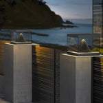 Outdoor Pillar Lights Stainless Steel Landscape Lighting for Modern Entryways