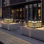 Stainless Steel Pillar Lights for Modern Garden Courtyards