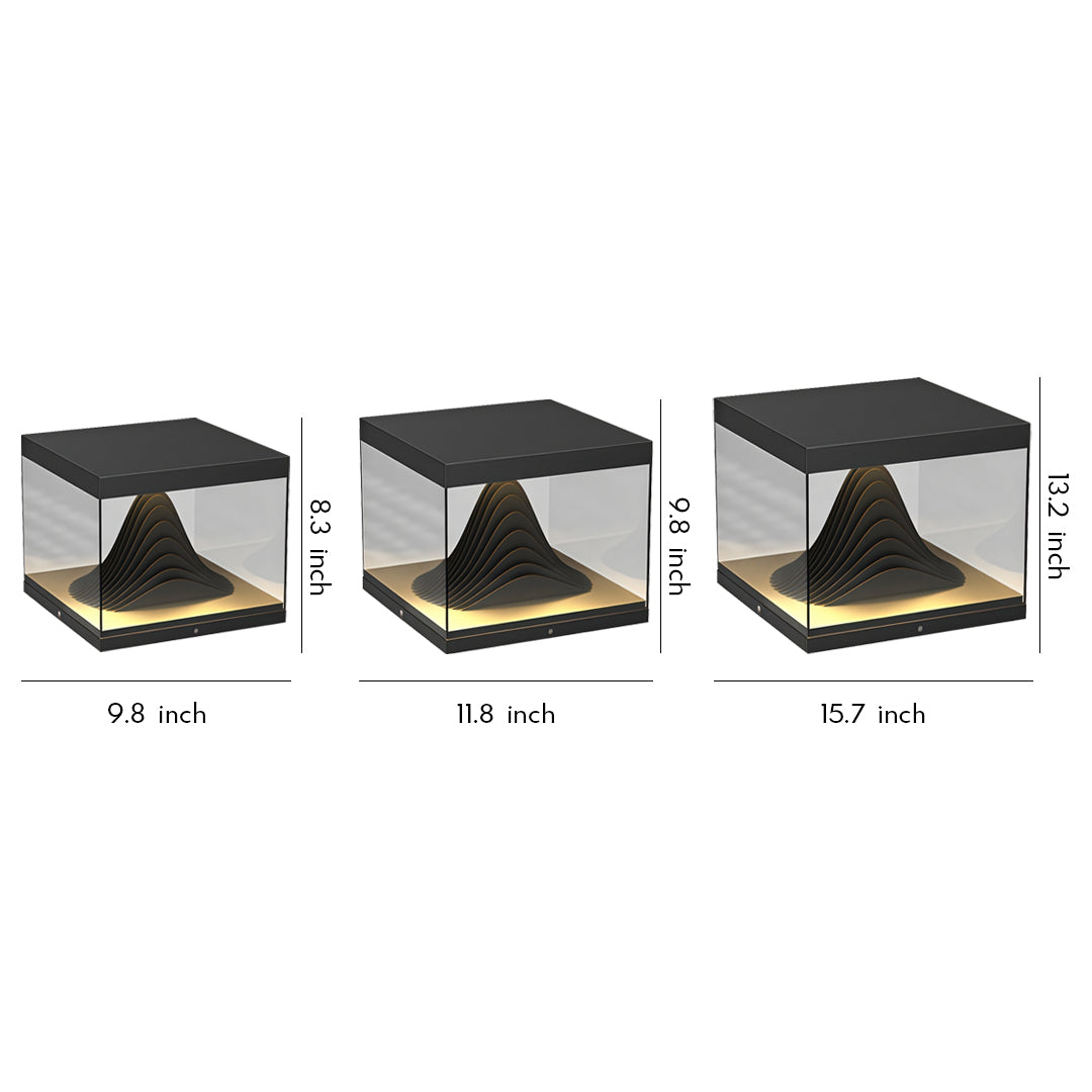 Outdoor Pillar Lights Stainless Steel Landscape Lighting for Modern Entryways