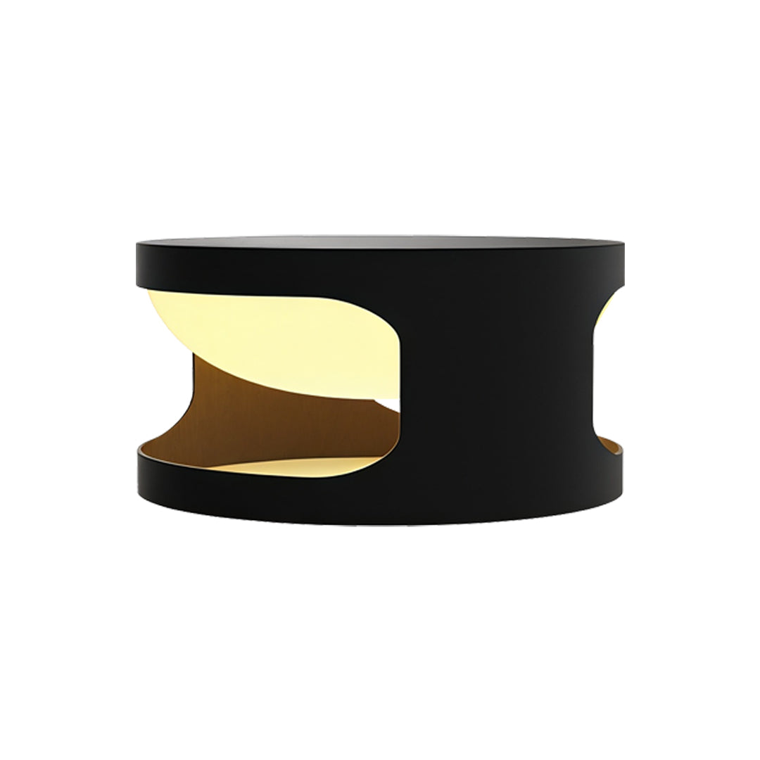 Round Outdoor Pillar Cap Light in Stainless Steel for Courtyard and Fence Posts