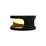 Round Outdoor Pillar Cap Light in Stainless Steel for Courtyard and Fence Posts