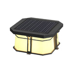 Modern Pillar Top Outdoor Lights in Gray Stainless Steel