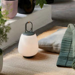 Portable Table Lamp with USB Charging, Mid-Century Design in Iron and Glass