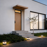 Minimalist LED Path Light – Sand Gray Aluminum Bollard for Modern Landscapes