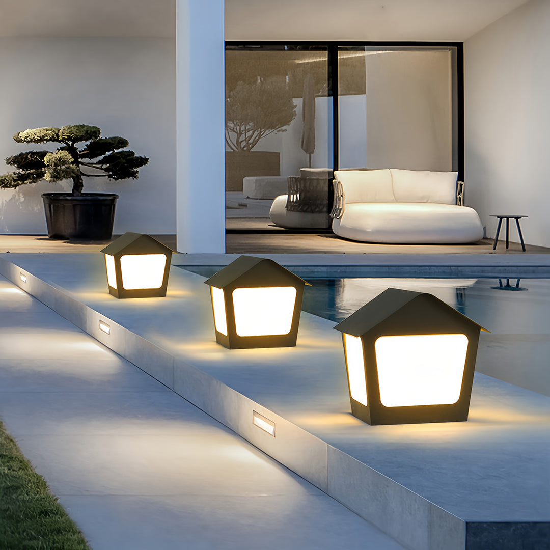 Sculptural Deck Post Cap Lights for Modern Outdoor Spaces