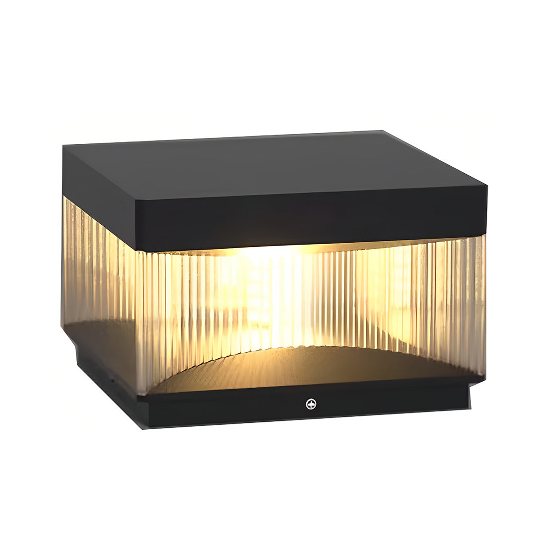 Modern Square Pillar Lights for Outdoor Spaces – IP65 Waterproof LED Post Lights in Black
