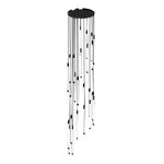 Spiral Acrylic Tube Staircase Chandelier with Adjustable LED Lighting