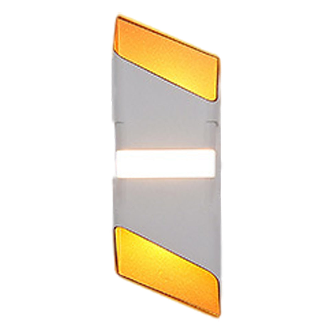 Modern LED Outdoor Wall Sconce with Up and Down Lighting in Aluminum