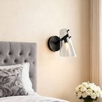 Aurelia Minimalist Wall Sconce in Copper, Nickel, or Black