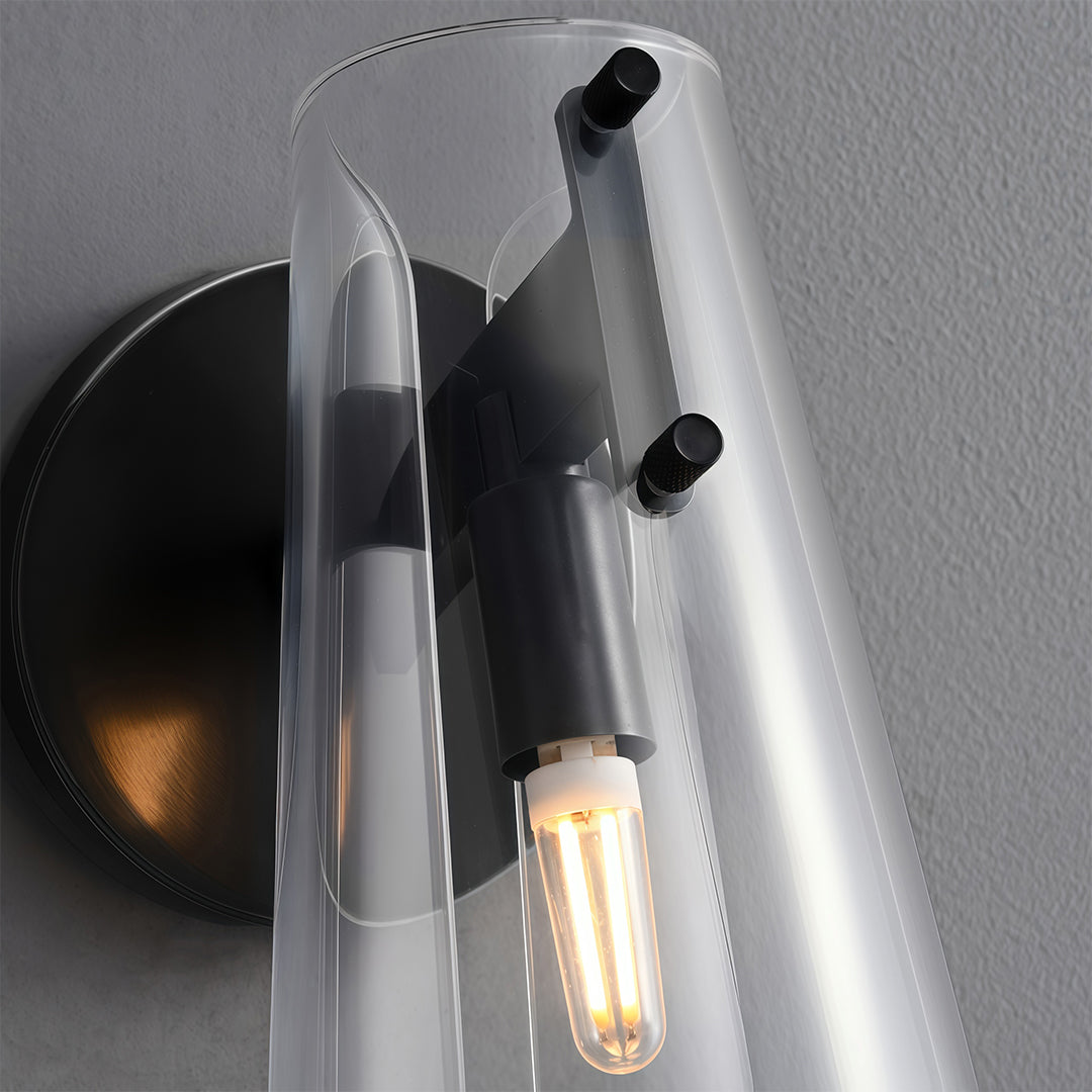 Aurelia Minimalist Wall Sconce in Copper, Nickel, or Black