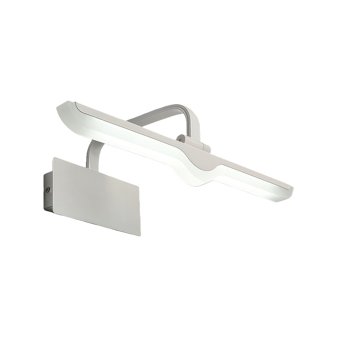 Lumen White LED Vanity Light Bar with Adjustable Heads for Modern Bathrooms