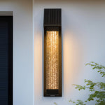 Aria Solar Wall Sconce in Matte Black Stainless Steel