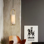Aurelia Copper Pendant Light with Natural Stone Shade