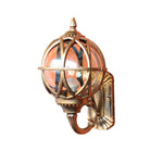 European Outdoor Wall Sconce – Cast Aluminum, Waterproof, Bronze & Black