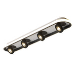 Modern Corridor Ceiling Light with Adjustable LED Heads in Black or White