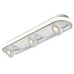 Modern Corridor Ceiling Light with Adjustable LED Heads in Black or White