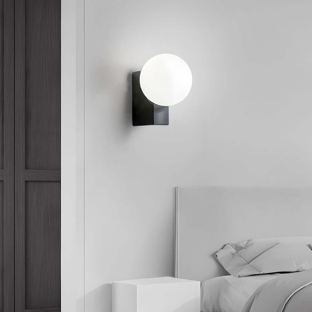 Lumière Crème Glass Ball LED Wall Sconce with Dimmable Warm Light