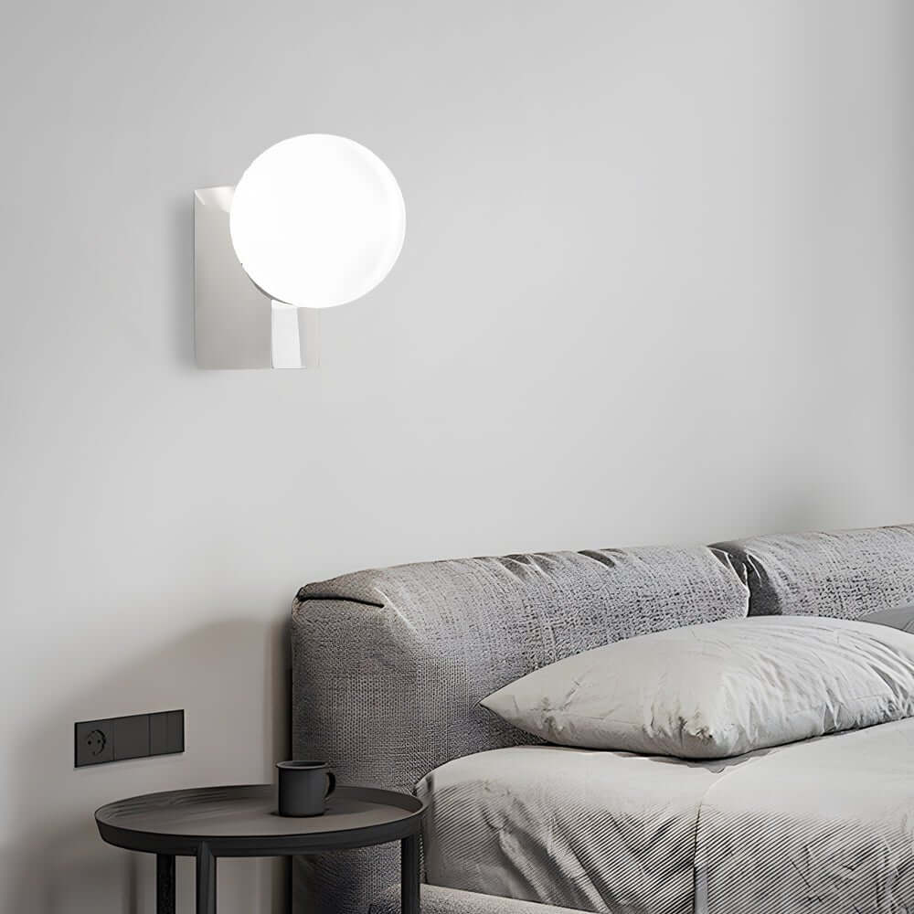 Lumière Crème Glass Ball LED Wall Sconce with Dimmable Warm Light