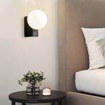 Lumière Crème Glass Ball LED Wall Sconce with Dimmable Warm Light