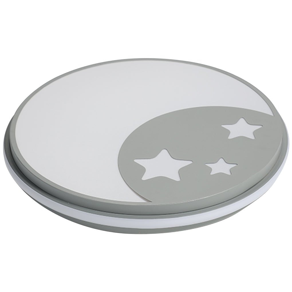 Creative Circular Cartoon Pattern Led Ceiling Lamp For Childrens Room