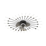 Modern Nordic Ceiling Fan with Dimmable LED Light, Gold or Black Finish