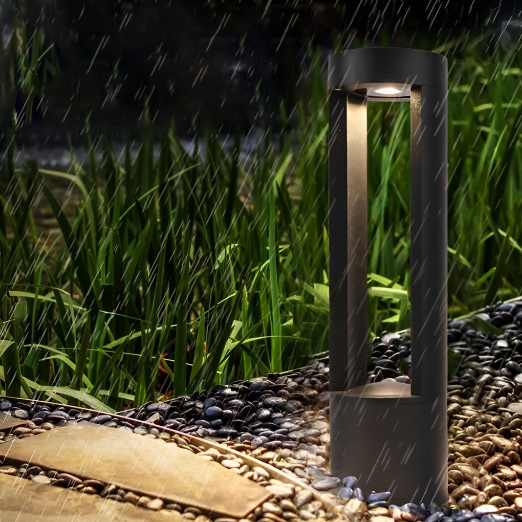 Hollow Cylindrical LED Bollard Light for Modern Outdoor Spaces