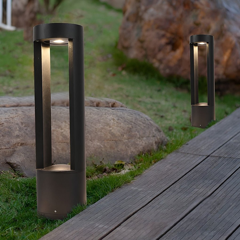 Hollow Cylindrical LED Bollard Light for Modern Outdoor Spaces