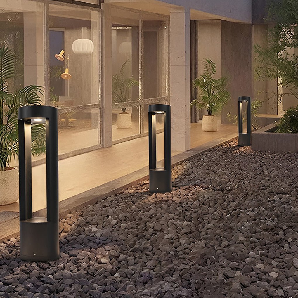 Hollow Cylindrical LED Bollard Light for Modern Outdoor Spaces