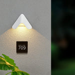 Creative Modern Wall Sconces Led Doorplate Lamp Waterproof Wall Lights Fixture Indoor Outdoor